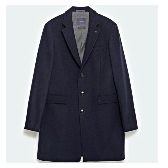 ZARA MAN WOOL TRENCH COAT - Picture 3 of 5